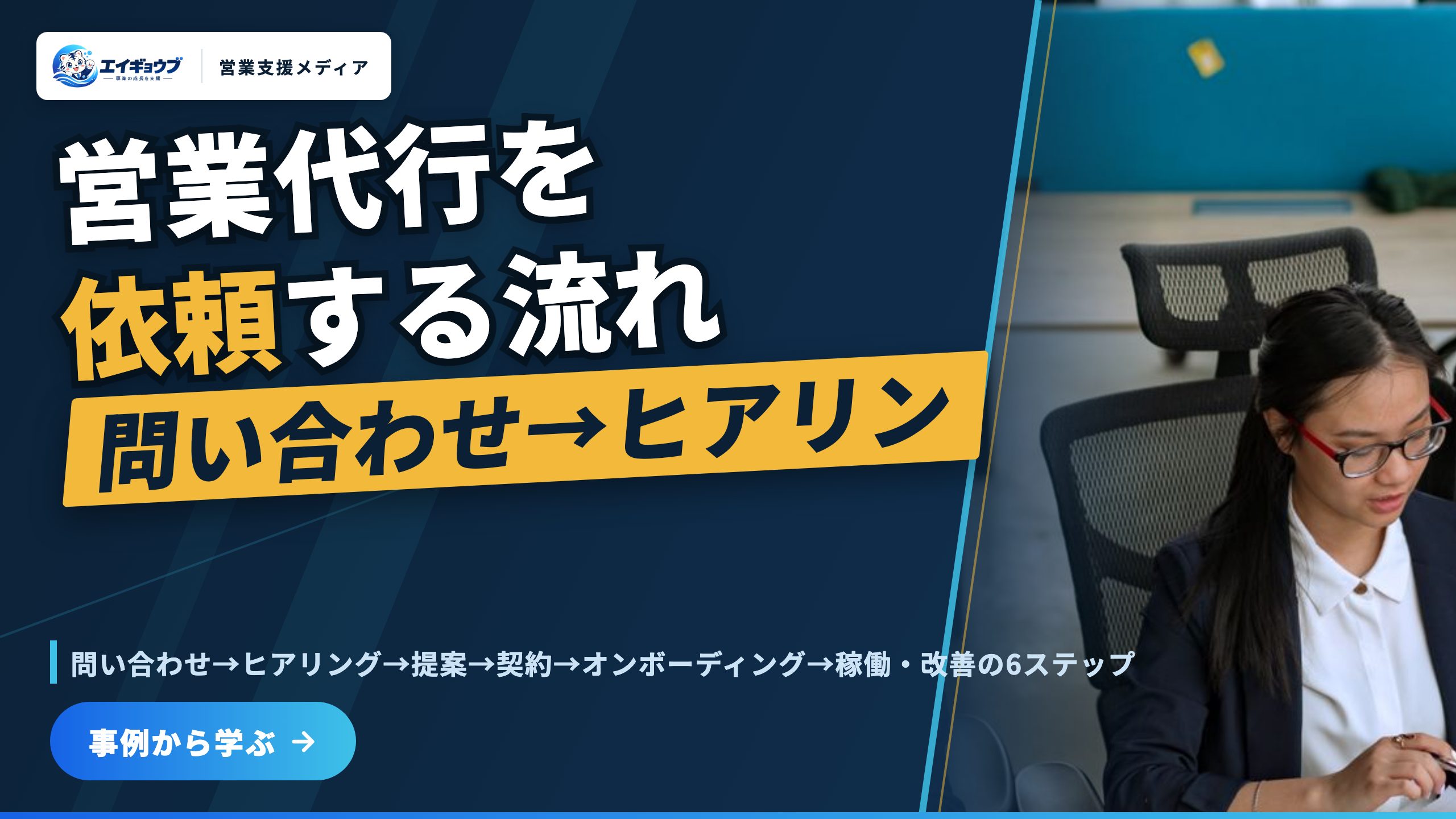 営業代行を依頼する流れと契約前の確認事項｜問い合わせから稼働開始・改善までの6ステップ